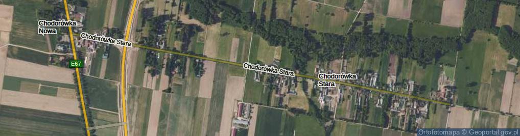 Zdjęcie satelitarne Chodorówka Stara ul.